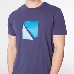 Armani Exchange Navy & Sky Blue Graphic T-Shirt – Size M #8